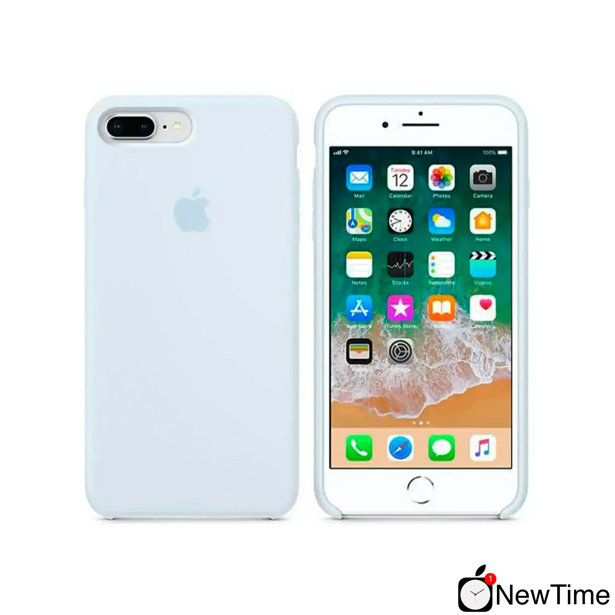 Чохол Apple iPhone 8 Plus / 7 Plus Silicone Case LUX COPY - Sky Blue (MRR92)